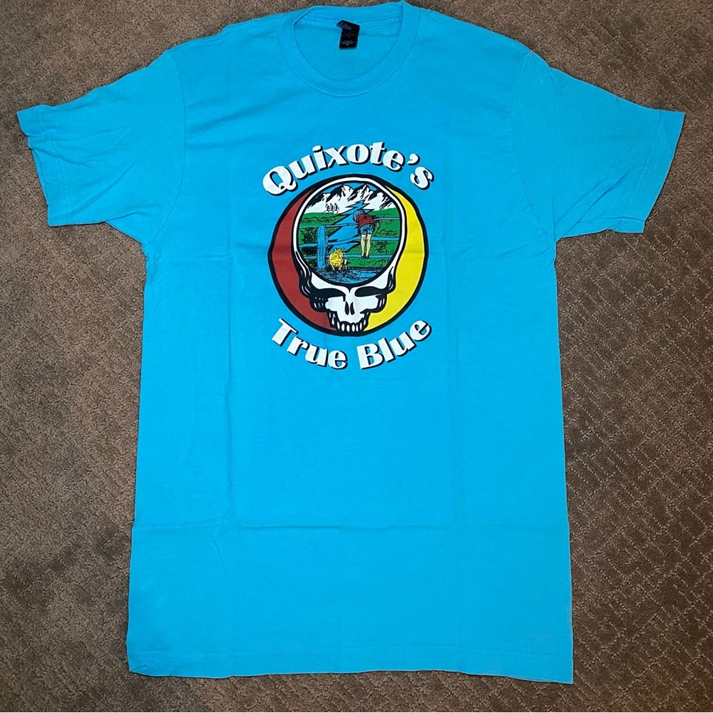 Medium Quixote’s True Blue Grateful Dead T-Shirt With Steal Your Face